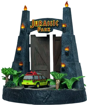 Jurassic Park Gatesand Tour Vehicle PNG Image