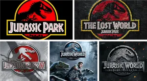 Jurassic Series Logos Compilation PNG Image