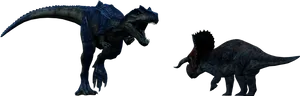 Jurassic World Dinosaurs Standoff PNG Image