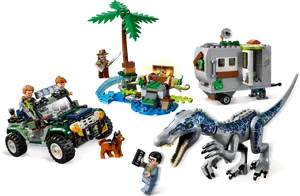 Jurassic World Lego Adventure Set PNG Image