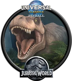 Jurassic World Pinball Promotional Artwork PNG Image