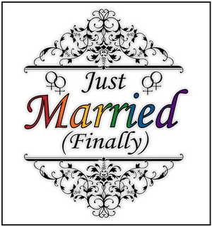 Just Married Finally Sign PNG Image