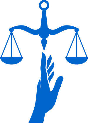 Justice Scalein Hand Graphic PNG Image