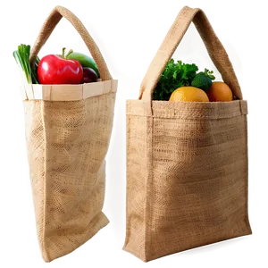 Jute Grocery Bag Png Hqe64 PNG Image