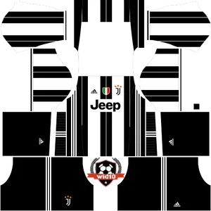 Juventus Football Kit Design PNG Image