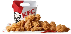 K F C Fried Chicken Bucket Spicy Flavor PNG Image