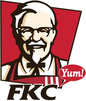 K F C Logowith Yum Bubble PNG Image