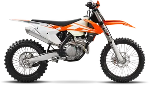 K T M Offroad Motorcycle Profile PNG Image