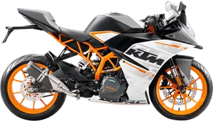 K T M Sport Motorcycle R C390 PNG Image