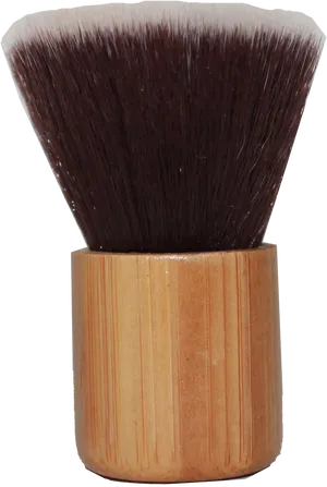 Kabuki Makeup Brush Bamboo Handle PNG Image