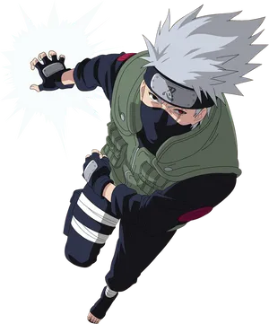 Kakashi Chidori Technique PNG Image