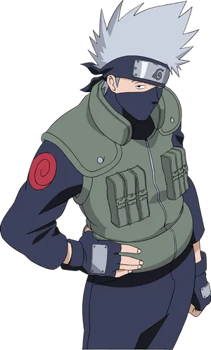 Kakashi Hatake Naruto Anime Character PNG Image