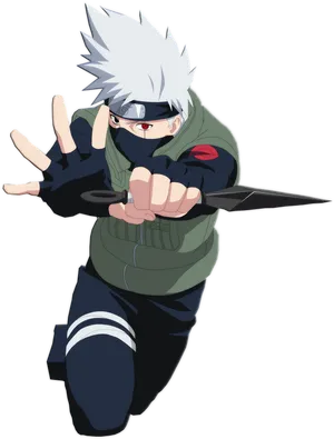 Kakashi Hatake Readyfor Battle PNG Image