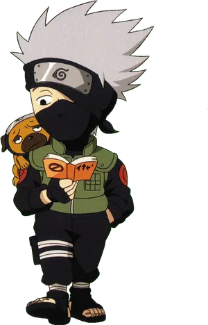 Kakashi Reading Icha Icha Paradise PNG Image