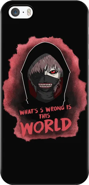 Kaneki Quotei Phone Case PNG Image