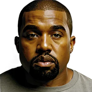 Kanye West Portrait Png Lsd35 PNG Image