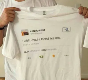 Kanye West Tweet Tshirt PNG Image