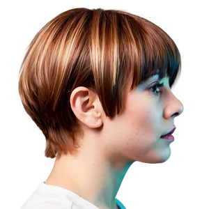 Karen Haircut With Highlights Png Tei PNG Image