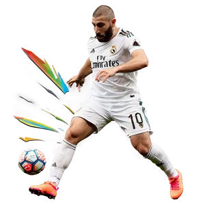 Karim Benzema Action Shot Png 6 PNG Image