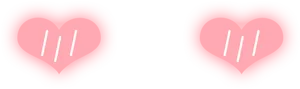 Kawaii Blush Hearts PNG Image