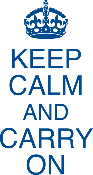 Keep Calmand Carry On Poster PNG Image