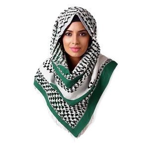 Keffiyeh In Traditional Colors Png Rbq36 PNG Image