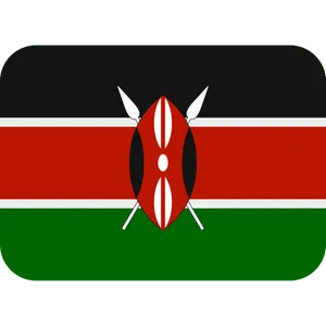 Kenyan Flag Graphic PNG Image