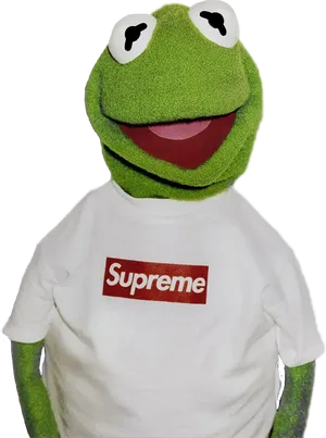 Kermit Supreme Shirt PNG Image