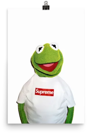 Kermit Supreme Shirt PNG Image