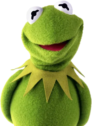 Kermitthe Frog Portrait PNG Image