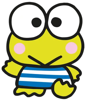 Keroppi Cartoon Frog Character PNG Image