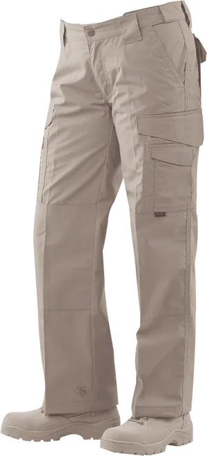 Khaki Cargo Pants Standing PNG