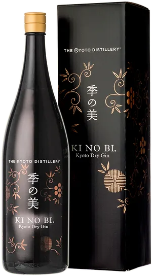 Ki No Bi Kyoto Dry Gin Bottleand Box PNG Image