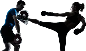 Kickboxing Training Session High Kick Drill PNG