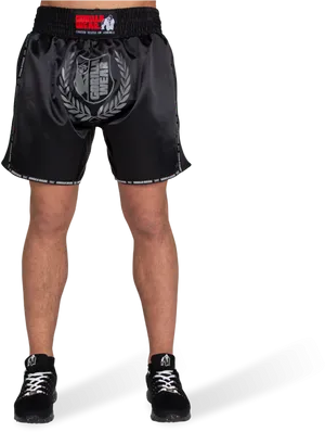 Kickboxing Training Shortsand Gear PNG Image