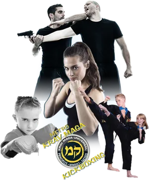 Kickboxingand Self Defense Training PNG Image