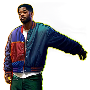 Kid Cudi Retro Style Png Iiw PNG Image