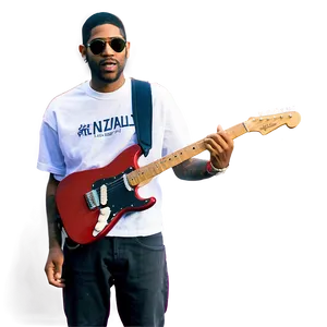 Kid Cudi With Guitar Png 17 PNG Image