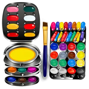 Kid's Art Palette Png Axg54 PNG Image