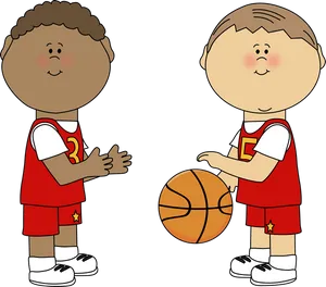 Kids Basketball Clipart PNG Image