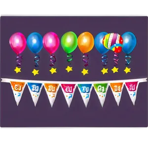 Kids Birthday Party Banner Png 06122024 PNG Image