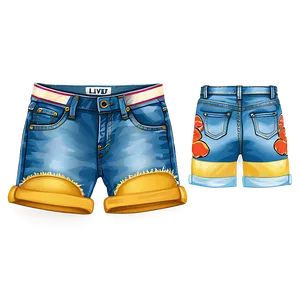 Kids Denim Jorts Png Ukr PNG Image