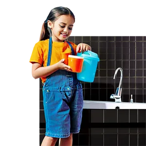 Kids Hand Washing Cartoon Png Nlx19 PNG Image