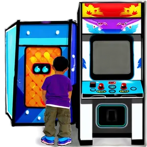 Kids Playing Arcade Games Png Ouk PNG Image