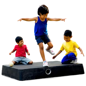 Kids Playing C PNG Image