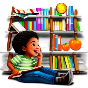 Kids Reading Books Png 19 PNG Image