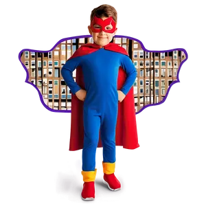 Kids Superhero Cape Costume Png Ghk PNG Image