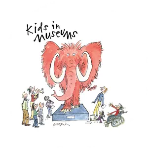 Kidsin Museum Elephant Exhibit Illustration PNG Image