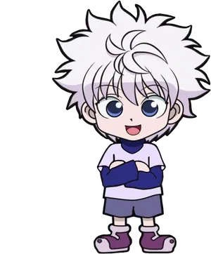 Killua Zoldyck Anime Character PNG Image