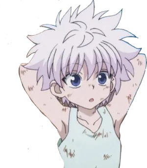 Killua_ Zoldyck_ Anime_ Character_ Portrait PNG Image